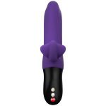 Фиолетовый пульсатор с клиторальным лепестком Bi Stronic Fusion - 21,5 см.