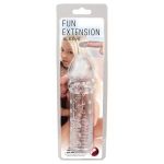 Прозрачная насадка на пенис Fun Extension - 16 см.