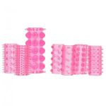 Набор из 7 розовых насадок на пенис ONE-A-DAY PENIS SLEEVES PINK