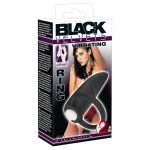 Чёрный вибратор на пальчик или пенис BLACK VELVETS