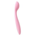 Нежно-розовый клиторальный вибратор Keri - 17 см.