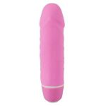 Розовый миниатюрный вибратор Mini Little Darling - 12,5 см.