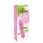 Розовый миниатюрный вибратор Mini Little Darling - 12,5 см.