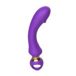 Фиолетовый изогнутый вибромассажер Moon Vibrator - 21,1 см.
