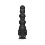 Черная анальная виброёлочка Anal Bead Vibrator с пультом ДУ