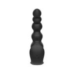 Черная анальная виброёлочка Anal Bead Vibrator с пультом ДУ