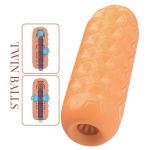 Оранжевый мастурбатор Venus-X Twin balls