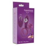 Фиолетовая эрекционная вибронасадка Halo Halo C-Ring Sleeve