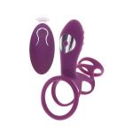 Фиолетовая эрекционная вибронасадка Halo Halo C-Ring Sleeve