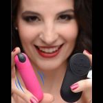 Розовая вибропуля с пультом ДУ 21X Vibrating Bullet with Remote Control
