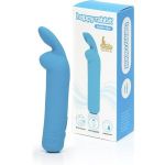 Голубая вибропуля с ушками Rechargeable Rabbit Ears Bullet Vibrator