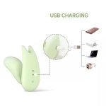 Зеленый вибратор Magic Motion Umi - 9,5 см.