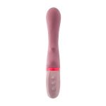 Розовый вибратор для G-стимуляции Rose - 19 см.