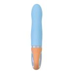Голубой силиконовый вибратор Bluebell - 18,5 см.