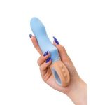 Голубой силиконовый вибратор Bluebell - 18,5 см.