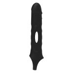 Черная насадка-удлинитель Vibrating Extender With Remote с вибрацией