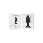 Черная анальная втулка LOVENSE Hush 2 (M) - 13,5 см.