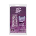 Прозрачная насадка на пенис с шипами и бугорками JELLY JOY LUST CLUSTER CLEAR