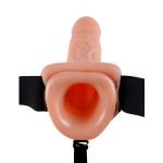 Фаллопротез телесного цвета Hollow Strap-On - 29 см.