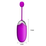 Лиловое виброяичко Abner с управлением при помощи смартфона