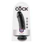 Чёрный фаллоимитатор 8  Cock - 20,3 см.