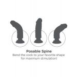 Телесный вибромассажер 10  Vibrating Cock with Balls - 25,4 см.
