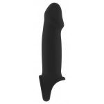 Чёрная насадка с подхватом Stretchy Penis Extension No.33