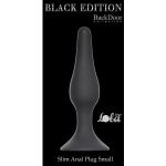 Серая малая анальная пробка Slim Anal Plug Small - 10,5 см.