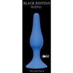 Синяя анальная пробка Slim Anal Plug XL - 15,5 см.