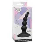 Чёрная анальная пробка Ribbed Plug Black - 10,5 см.