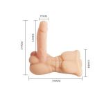 Мега вибратор Temptation Bigger Man с мужским торсом в качестве основания