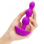 Анальная виброёлочка TRIPLET ANAL BEADS FUCHSIA - 14 см.
