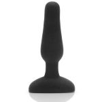 Анальная вибропробка чёрного цвета NOVICE REMOTE CONTROL PLUG BLACK - 10,2 см.