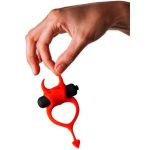 Красное эрекционное кольцо в форме дьяволенка DEVOL COCKRING 