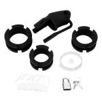 Черная клетка для пениса Silicone Small 2 in Cock Cage With Ball Divider