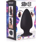 Черная мягкая анальная пробка Squeezable Large Anal Plug - 13,2 см.