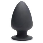 Черная мягкая анальная пробка Squeezable Medium Anal Plug - 11 см.
