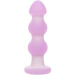Сиреневая анальная пробка-ёлочка Beaded Probe - 10,7 см.