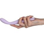 Сиреневый вибростимулятор Cici 2 с функцией нагрева - 17,8 см.