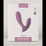Розовый интерактивный вибромассажер Erica