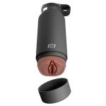 Смуглый мастурбатор-вагина в корпусе-бутылке F*ck Flask