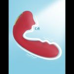 Красный вибратор с вакуумной стимуляцией и нагревом Tara