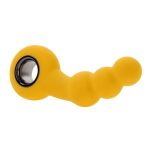 Желтая анальная вибропробка Bumble - 14,9 см.