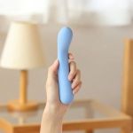 Голубой вибратор Iroha Mai Ruri - 17,4 см.