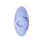Голубой вибромассажёр на пальцы Echo 2 с функцией нагрева