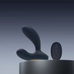 Темно-синий вибромассажер простаты Vick Neo 2 c функцией нагрева и пультом ДУ