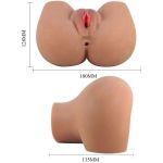 Карамельный мастурбатор-полуторс Mila с вибрацией