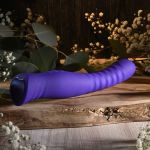 Фиолетовый вибростимулятор Trixxxie - 22,2 см.