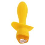 Желтая анальная вибропробка Mellow Yellow - 13,5 см.