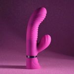 Розовый вибростимулятор-кролик Next Wave - 16,3 см.